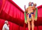 16 അടി ഉയരമുള്ള പടുകൂറ്റന്‍ ഹനുമാന്‍ വിഗ്രഹം അനാച്ഛാദനം ചെയ്ത് അമിത് ഷാ