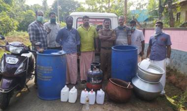 ചാരായം വ്യാവസായിക അടിസ്ഥാനത്തിൽ വാറ്റൽ; 2 പേർ പിടിയിൽ