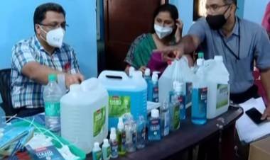 വ്യാജ സാനിറ്റൈസർ നിർമ്മാണ കേന്ദ്രം കണ്ടെത്തി