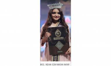 മുംബൈ മലയാളി നിമിഷാ നായർക്ക് മിസ് ഇന്ത്യൻ എെക്കൺ സൗന്ദര്യപ്പട്ടം (2021)