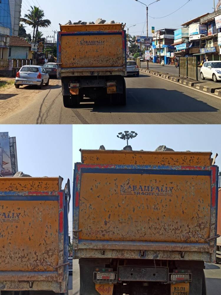ദേശീയപാതയിൽ അപകടം വിതറി ടോറസുകൾ