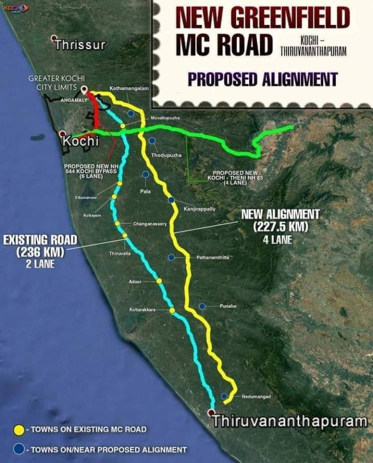ചരിത്രം വഴിമാറുന്ന അങ്കമാലി, അനന്തപുരി, പാത