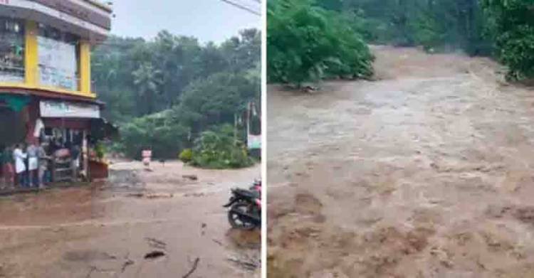 മലയോര മേഖലകളെ ആശങ്കയിലാഴ്ത്തി കനത്ത മഴ ചിലയിടങ്ങളില്‍ ഉരുള്‍പ്പൊട്ടി