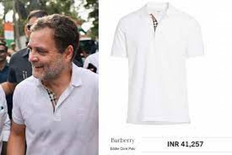 രാഹുലിന്റെ ടീ ഷര്‍ട്ടിന് 41,000 രൂപയെന്ന് ബി.ജെ.പി