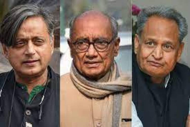 ദിഗ് വിജയ് സിങ് പിന്‍മാറി ഇനി മത്സരം ശശി തരൂരും അജയ് ഗെഹ്‌ലോട്ടും തമ്മിലോ?